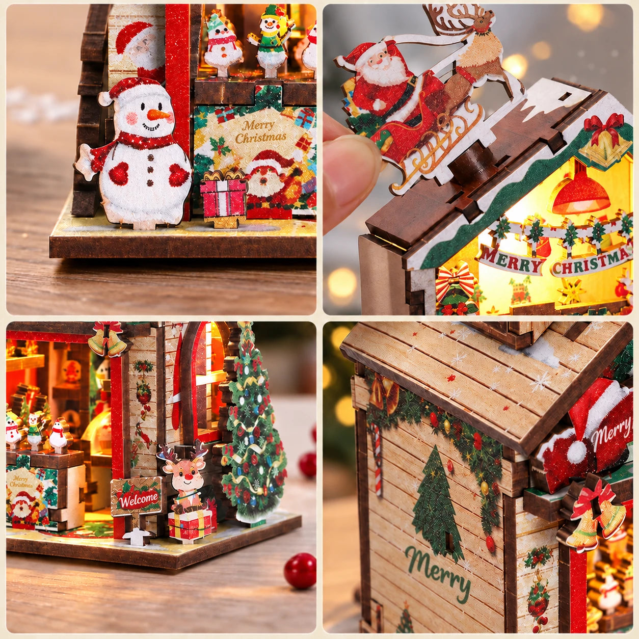 Christmas House Fridge Magnet